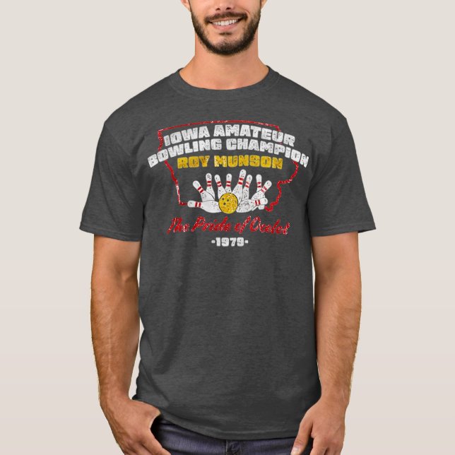 Camiseta Iowa Amateur Bowling Champion Funny (Anverso)