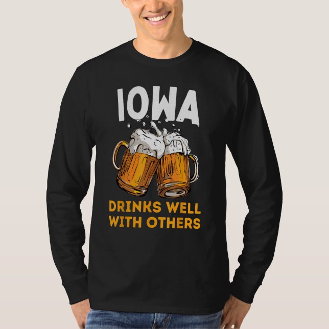 Camiseta Iowa Bebe Beer Local Beer Micro Brew Craft Br (Anverso)