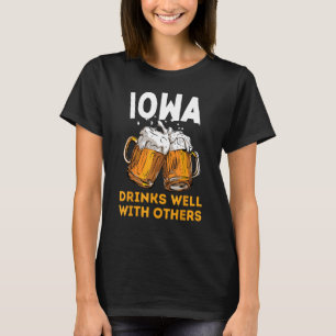 Camiseta Iowa Bebe Beer Local Beer Micro Brew Craft Br