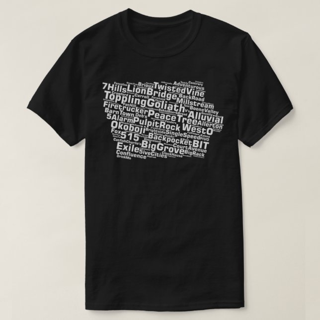 Camiseta Iowa Breweries  (Diseño del anverso)