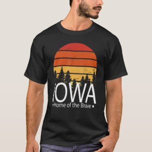 Camiseta Iowa Casa De Estado Del Valiente Amor Iowa