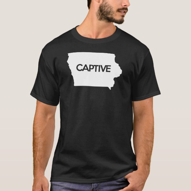 Camiseta Iowa cautiva IA (Anverso)