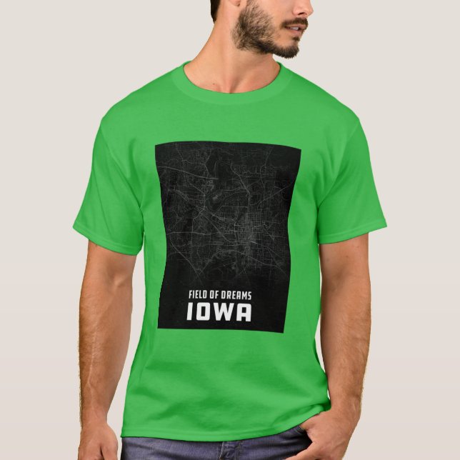 Camiseta Iowa City Map Oversized (Anverso)