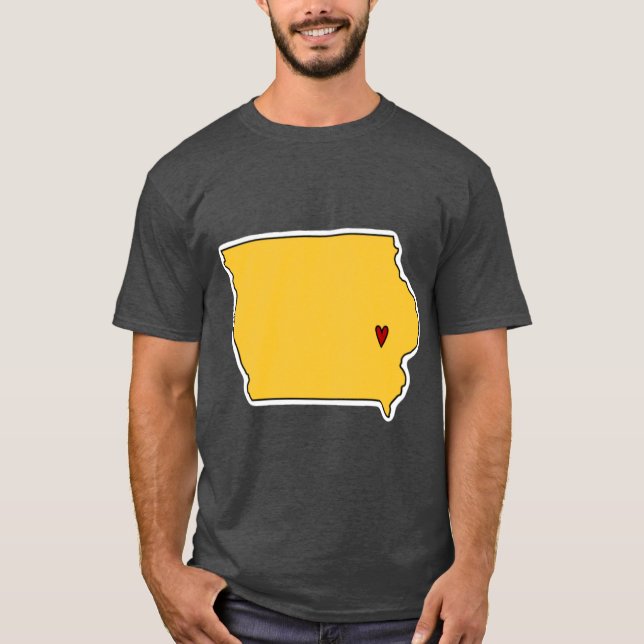 Camiseta Iowa City State Outline (Anverso)