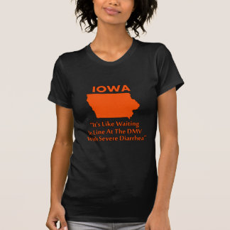 Camiseta Iowa - Como Esperar en la Cola del DMV...