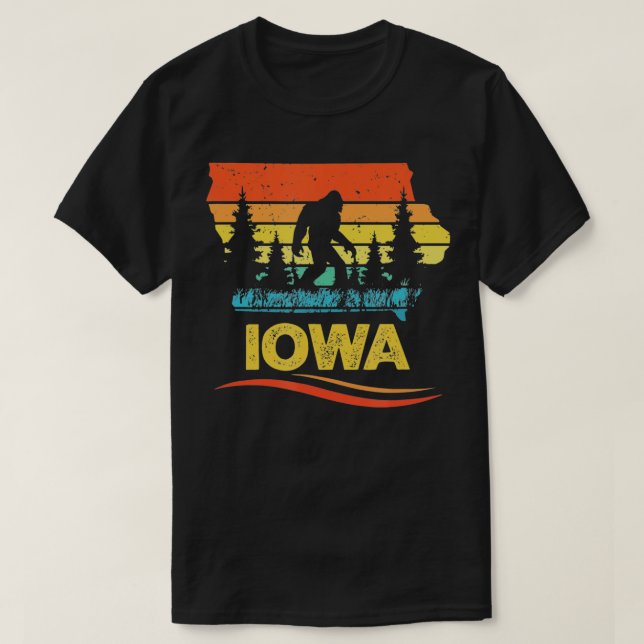Camiseta Iowa con un pie grande (Diseño del anverso)
