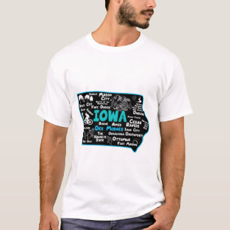 Camiseta Iowa Des Moines Cedar Rapids, Sioux City, Mason