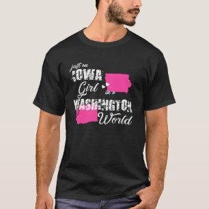 Camiseta Iowa es sólo un chica de Iowa en Washington