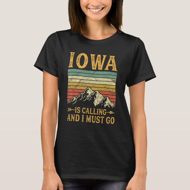 Camiseta Iowa Está Llamando Y Debo Ir_1 (Anverso)