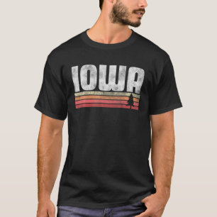 Camiseta Iowa Estilo Retro Vintage 70S 80S 90S Hogar Orgull