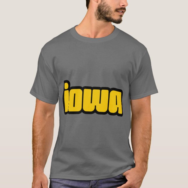 Camiseta iowa funky (Anverso)