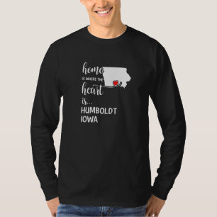 Camiseta Iowa Home Es Donde El Corazón Es El Condado De Hum