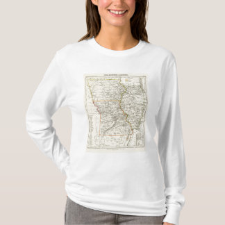Camiseta Iowa, Missouri, e Illinois