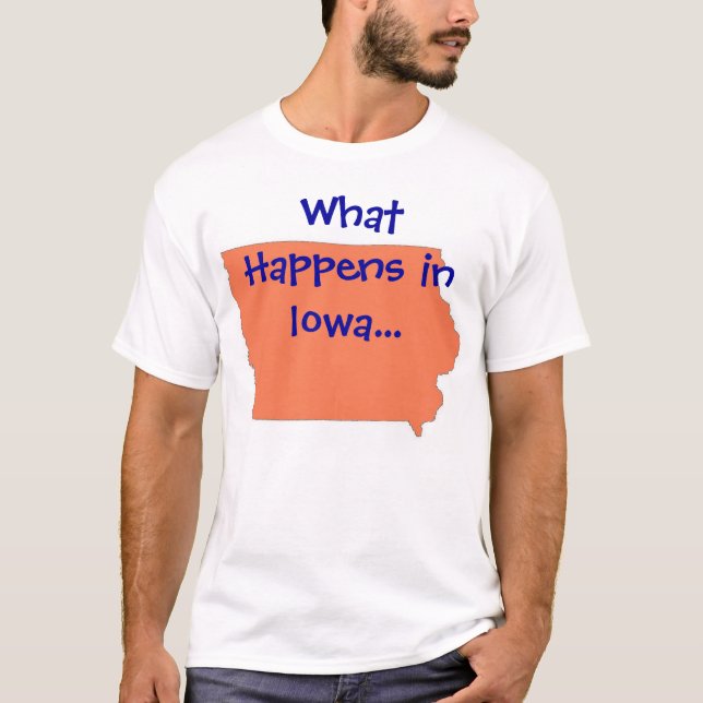 Camiseta Iowa qué sucede (Anverso)