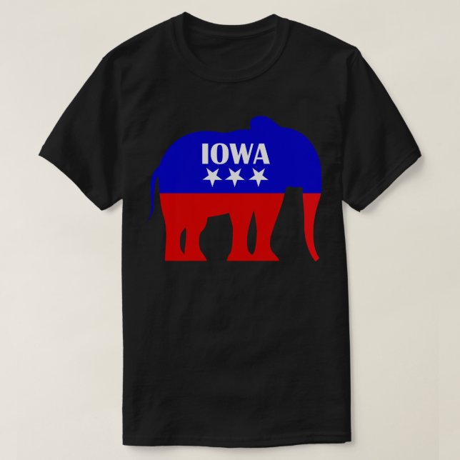 Camiseta Iowa Republicana TShirt (Diseño del anverso)