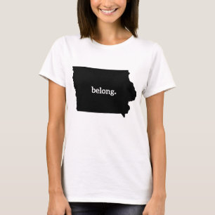 Camiseta Iowa State Map Belong