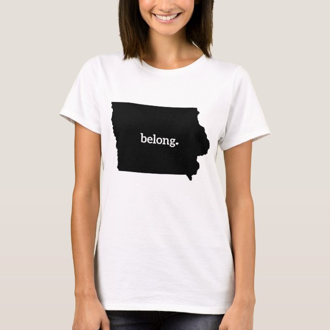 Camiseta Iowa State Map Belong (Anverso)