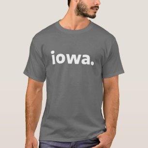 Camiseta Iowa State Minimal Travel Souvenir
