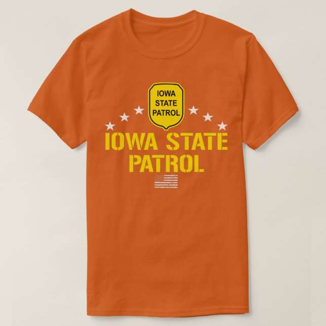 Camiseta Iowa State Patrol  (Diseño del anverso)