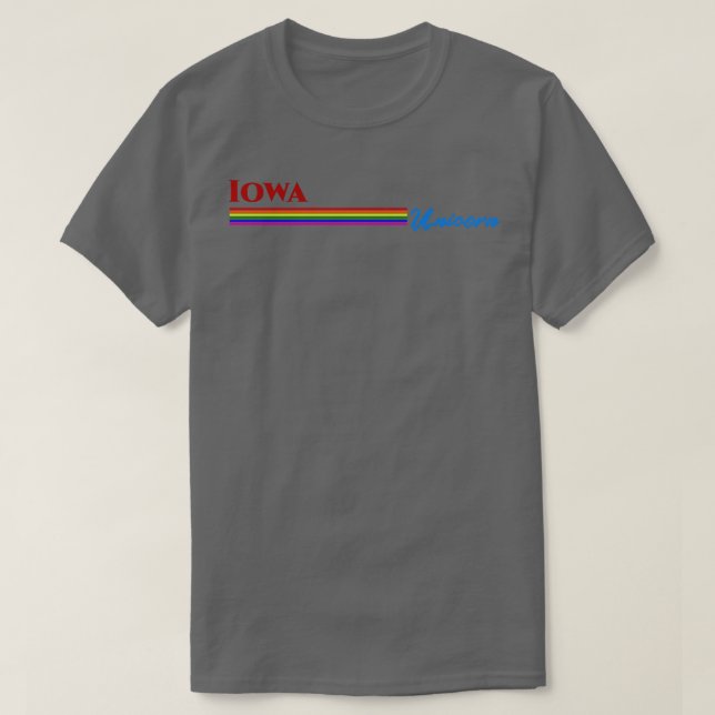 Camiseta Iowa Unicorn Gift TShirt (Diseño del anverso)