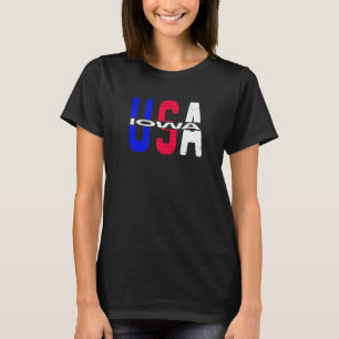Camiseta Iowa Usa Vintage Patriótico Y Orgulloso Ciudadano