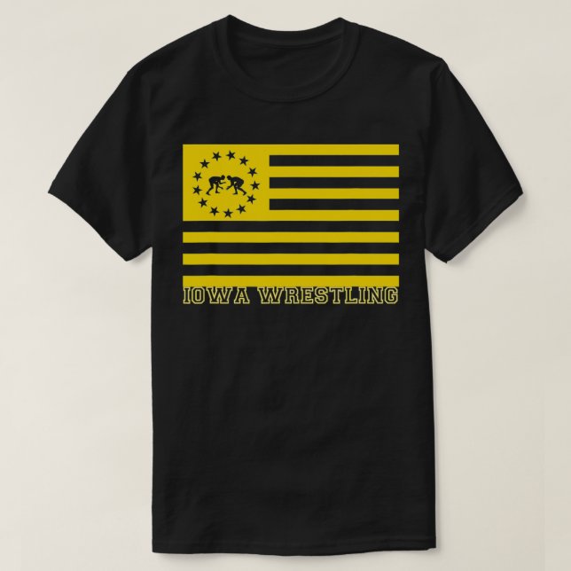 Camiseta Iowan Estados Unidos Hincha El Estado De Hawkeye I (Diseño del anverso)