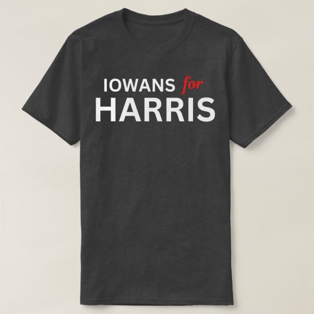 Camiseta Iowans For Kamala Walz TShirt (Diseño del anverso)