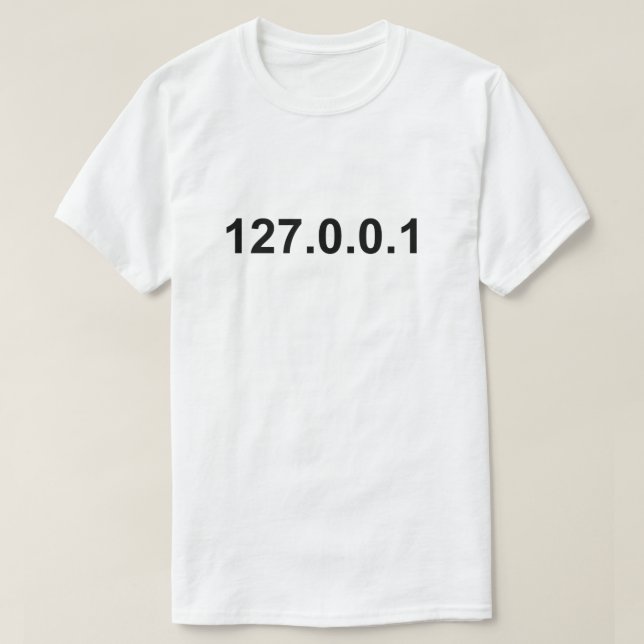 Camiseta IP de host local (Diseño del anverso)