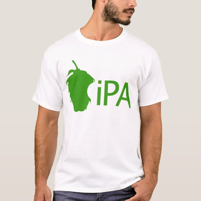Camiseta iPA gemelo de la cerveza (Anverso)
