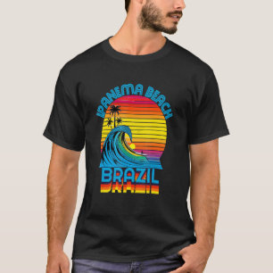 Camiseta Ipanema Beach Brazil Retro Throwback Surf & Beach