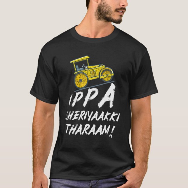 Camiseta Ippa Sheriyaakki Tharaam Kerala Malayalam Funny (Anverso)