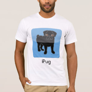 Camiseta iPug - negro