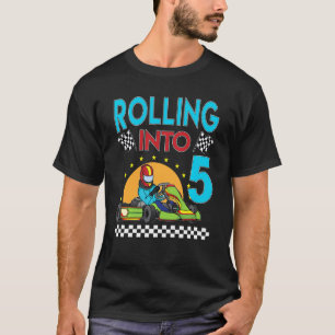 Camiseta Ir a 5 Go Kart Carreras Ir Kart 5cumpleaños