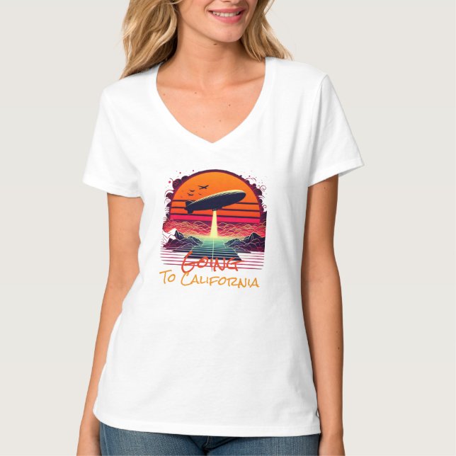 Camiseta ir a california (Anverso)