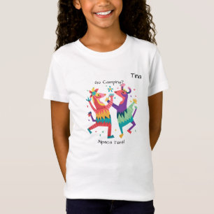 Camiseta "¿Ir a Camping? ¡Carpa de Alpaca!" Chica personali