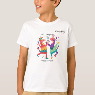 Camiseta "¿Ir a Camping? ¡Carpa de Alpaca!" Personalizable