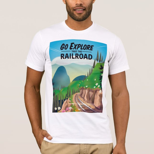Camiseta Ir a Explorar tomar el Ferrocarril (Anverso)