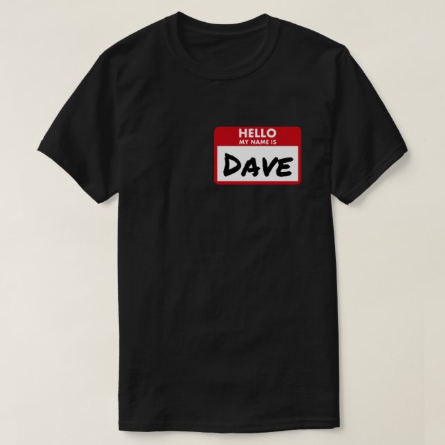 Camiseta Ir a Halloween como Dave (Diseño del anverso)