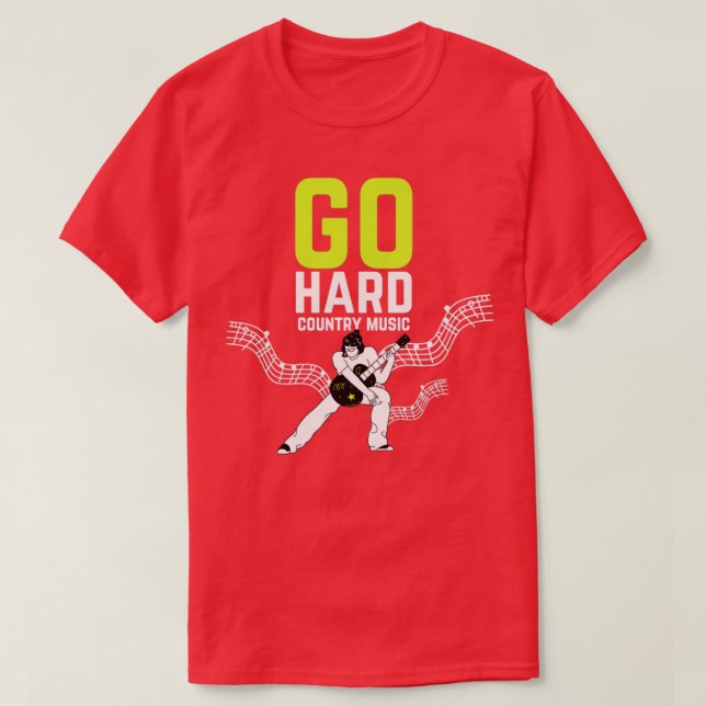 Camiseta Ir a la música country (Diseño del anverso)