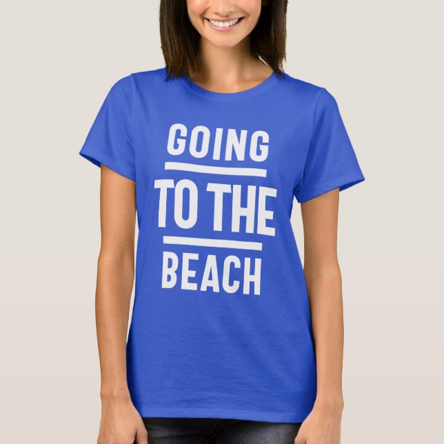 Camiseta Ir A La Playa (Anverso)