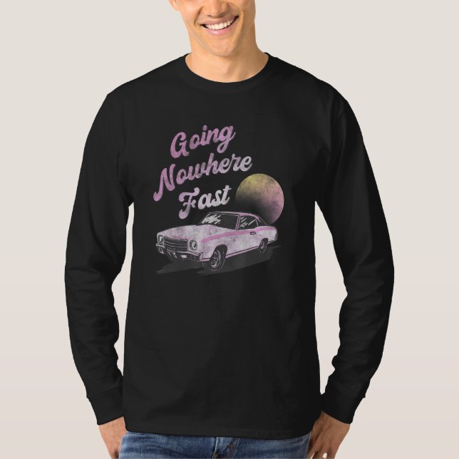 Camiseta Ir a ninguna parte del atardecer de autos de rápid (Anverso)