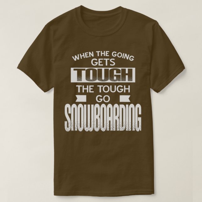Camiseta Ir a snowboard (Diseño del anverso)