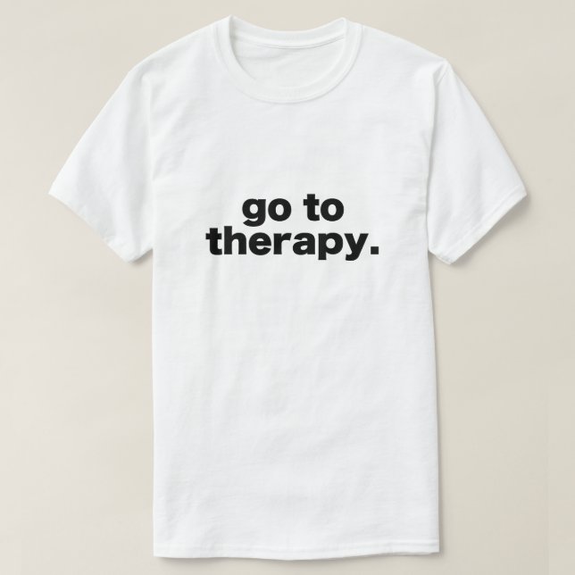 Camiseta ir a terapia (Diseño del anverso)
