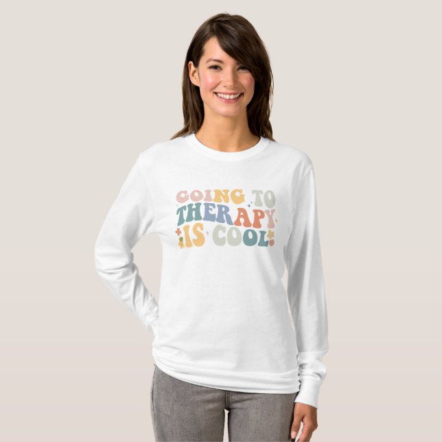 Camiseta Ir a terapia es genial (Anverso completo)