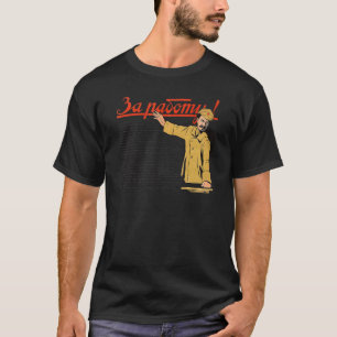 Camiseta Ir A Trabajar La Propaganda Vintage De Trotsky Sov