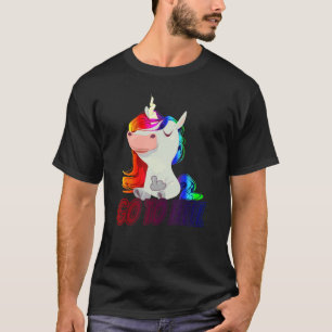 Camiseta Ir Al Infierno Dedo Medio Unicorn