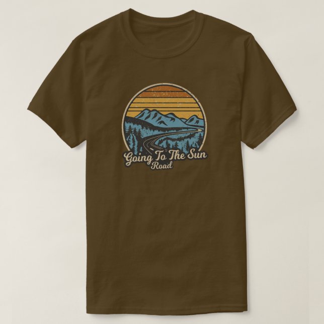 Camiseta Ir Al Retro De Sun Road Montana (Diseño del anverso)