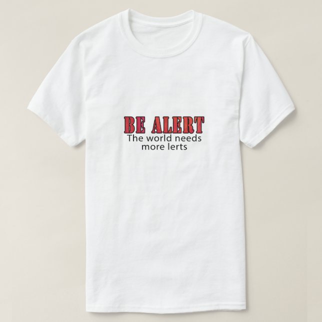 Camiseta Ir al tanque de alerta superior (Diseño del anverso)