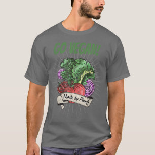 Camiseta Ir al Vegan hecho por plantas para verduras vegeta
