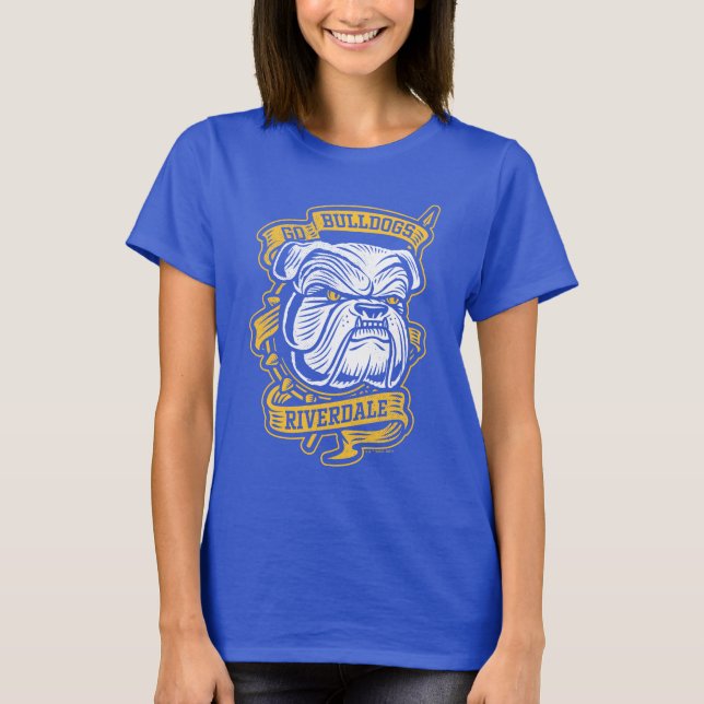Camiseta Ir Bulldoges - Banner de la mascota Riverdale (Anverso)